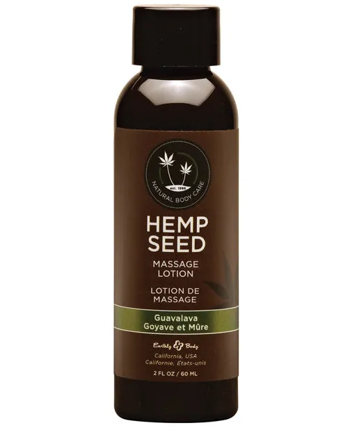 Couples | Earthly Body Earthly Body Hemp Seed Massage Lotion - 2 oz - Assorted Scents Couples | Earthly Body Earthly Body Hemp Seed Massage Lotion - 2 oz - Assorted Scents