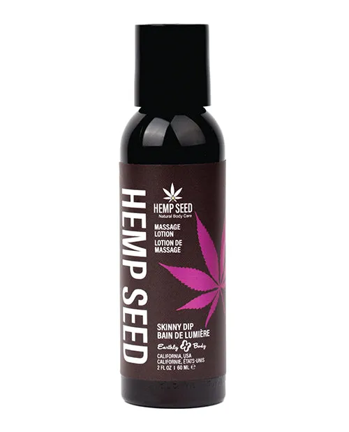 Couples | Earthly Body Earthly Body Hemp Seed Massage Lotion - 2 oz - Assorted Scents Couples | Earthly Body Earthly Body Hemp Seed Massage Lotion - 2 oz - Assorted Scents