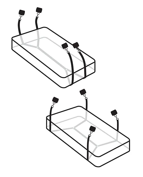 Fetish Fantasy Limited Edition Couples | Fetish Fantasy Limited Edition Wraparound Mattress Restraints - Black Fetish Fantasy Limited Edition Couples | Fetish Fantasy Limited Edition Wraparound Mattress Restraints - Black