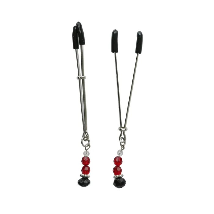 Couples | Sex and Mischief Ruby Black Nipple Clips - Sportsheets