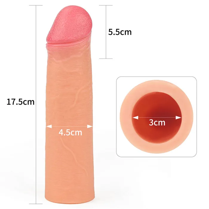 Male Sex Toys | Lovetoy Nature Extender 2'' Silicone Sleeve-(lv4213f) Male Sex Toys | Lovetoy Nature Extender 2'' Silicone Sleeve-(lv4213f)
