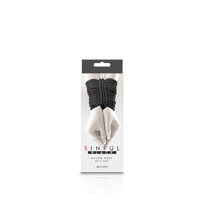 NS Novelties Vibrators | Sinful Nylon Rope 25ft Pink