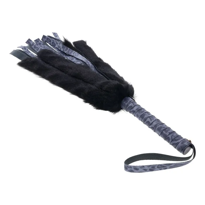 Sportsheets Anal | Sex & Mischief Cougar Faux Fur Flogger - Navy Blue/Black Furry Flogger Whip Sportsheets Anal | Sex & Mischief Cougar Faux Fur Flogger - Navy Blue/Black Furry Flogger Whip