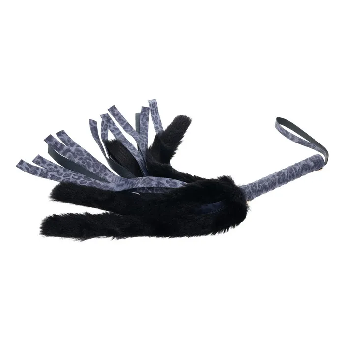 Sportsheets Anal | Sex & Mischief Cougar Faux Fur Flogger - Navy Blue/Black Furry Flogger Whip Sportsheets Anal | Sex & Mischief Cougar Faux Fur Flogger - Navy Blue/Black Furry Flogger Whip