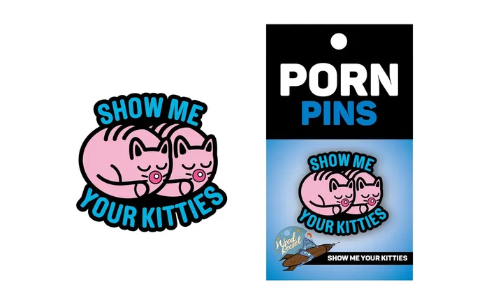 Vibrators | Show Me Your Kitties Pin - Wood Rocket