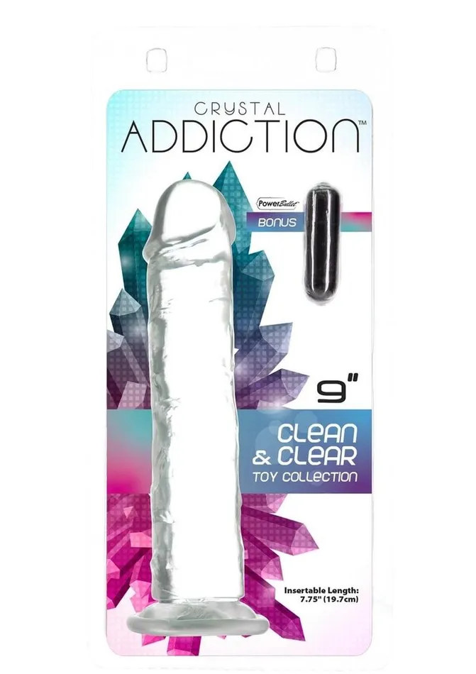 Addiction Crystal Addiction Vibrating Vertical Dong Addiction Dildos