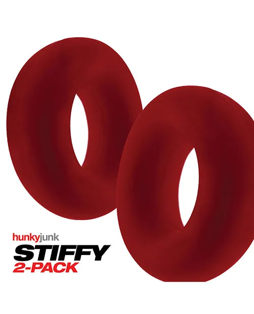 Blue Ox Designs LLCDba Oxballs Enhancers Hunky Junk Stiffy 2 Pack Cockrings