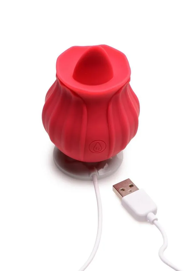 Female Sex Toys Inmi Bloomgasm Wild Violet Rechargeable Silicone 10x Licking Stimulator Bloomgasm