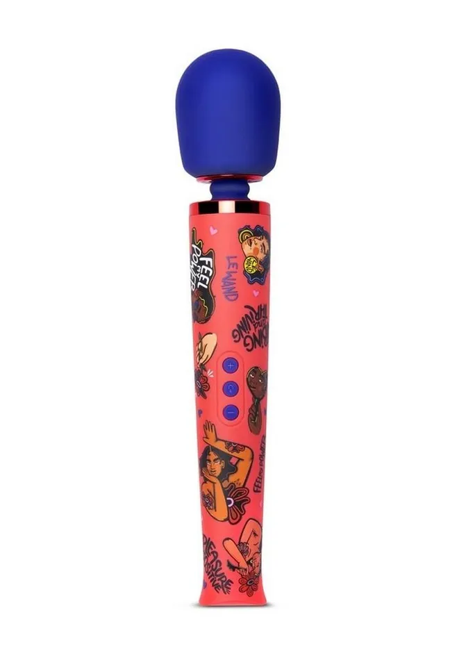 Female Sex Toys Le Wand Le Wand Feel My Power Rechargeable Silicone Wand 2022 Kelly Malka Edition