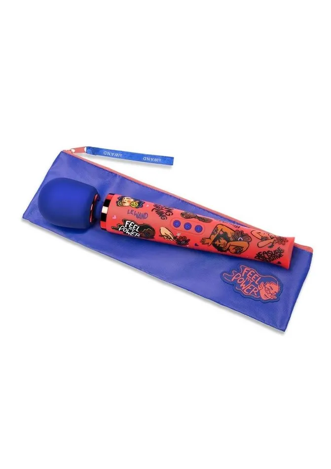 Female Sex Toys Le Wand Le Wand Feel My Power Rechargeable Silicone Wand 2022 Kelly Malka Edition