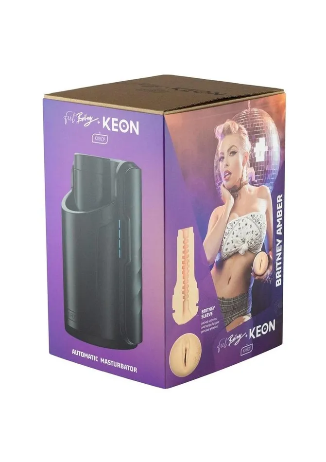 Kiiroo Male Sex Toys Kiiroo Keon and Feel Britney Interactive Masturbator Combo Set Pussy