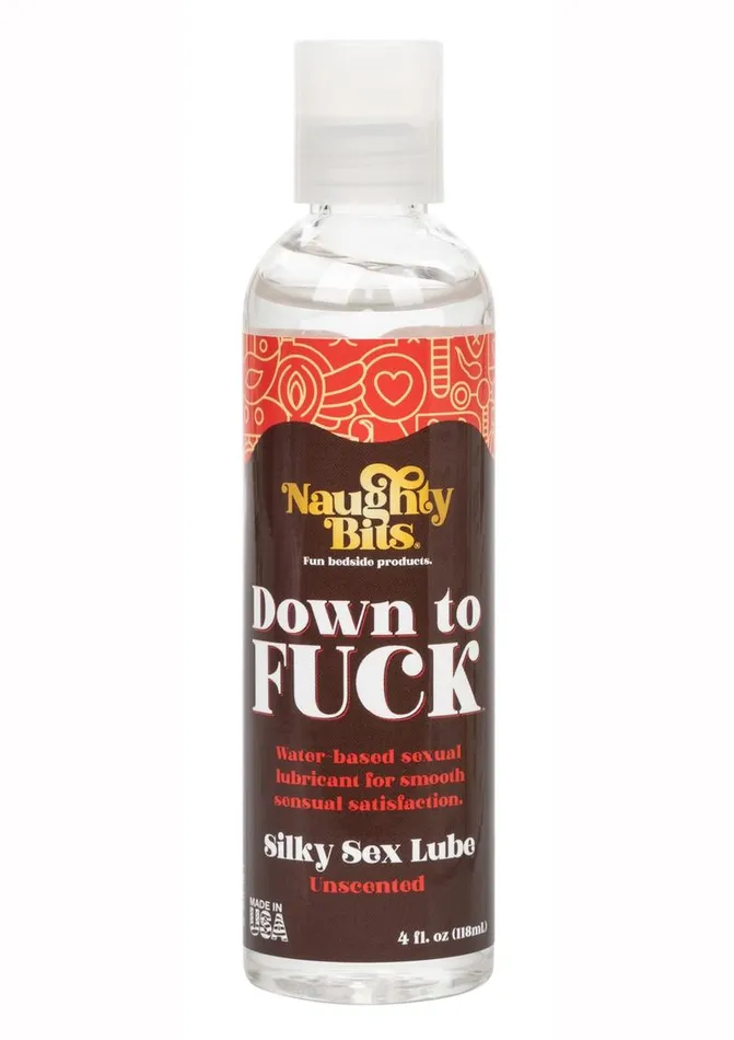 Naughty Bits Down to Fuck Water Based Silky Sex Lube Naughty Bits Couples