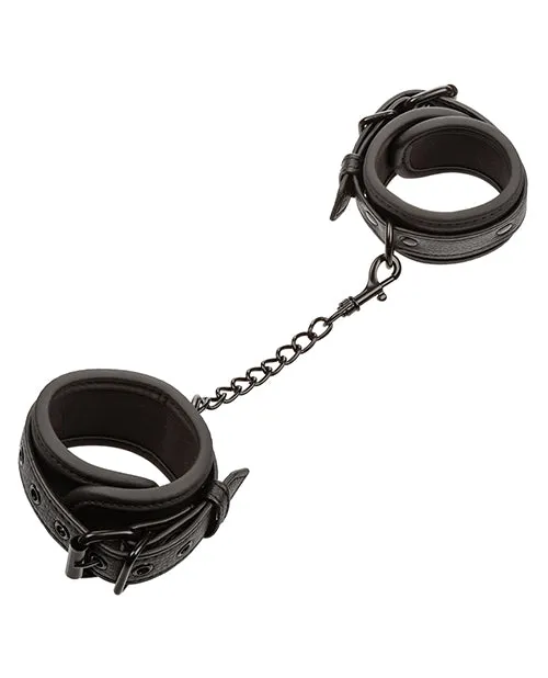 Restraints California Exotic Novelties Nocturnal Collection Detachable Adjustable Wrist Cuffs Black