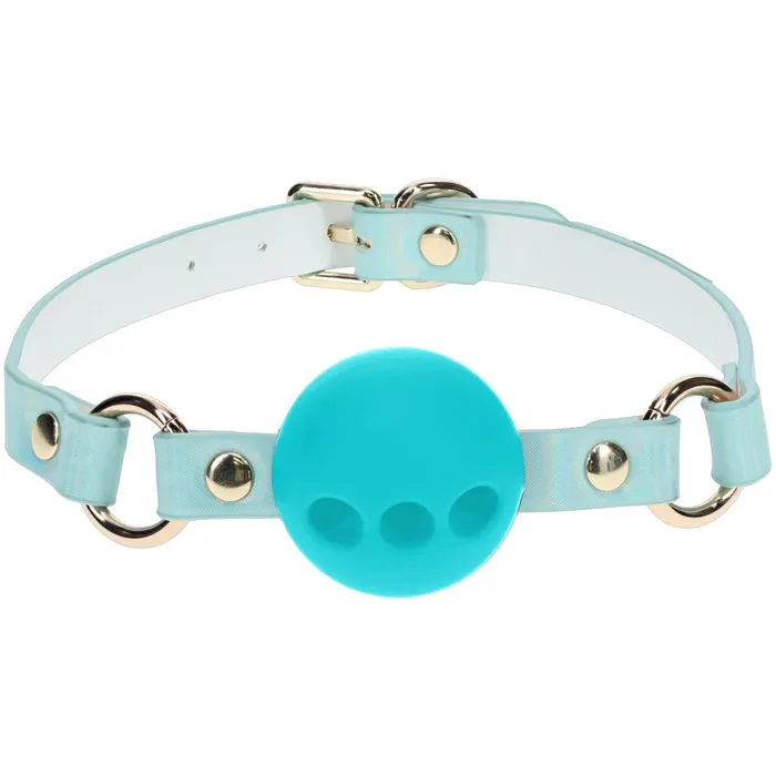 Shots Toys Vibrators OUCH Paris Collection Silicone Ball Gag Baby Blue Breatheable Mouth Restraint Shots Toys Vibrators OUCH Paris Collection Silicone Ball Gag Baby Blue Breatheable Mouth Restraint