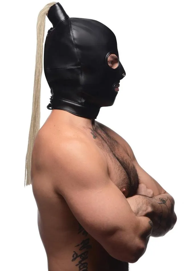 STRICT Couples Strict Blonde Ponytail Bondage Hood