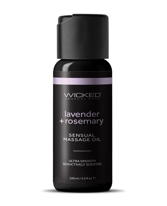 Wicked Sensual Care Couples Wicked Sensual Care Lavender Rosemary Massage Oil 4 oz Wicked Sensual Care Couples Wicked Sensual Care Lavender Rosemary Massage Oil 4 oz