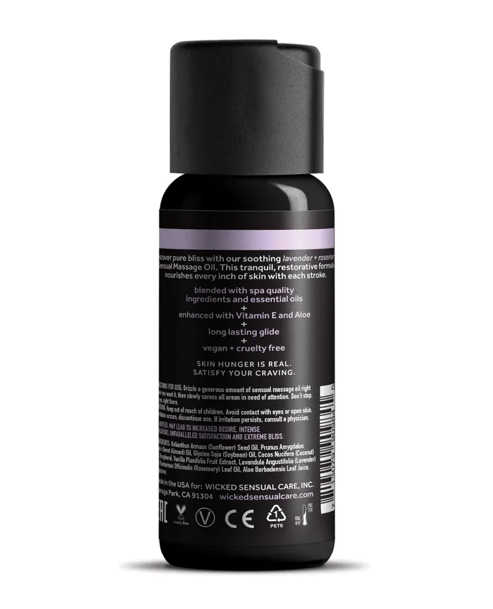 Wicked Sensual Care Couples Wicked Sensual Care Lavender Rosemary Massage Oil 4 oz Wicked Sensual Care Couples Wicked Sensual Care Lavender Rosemary Massage Oil 4 oz