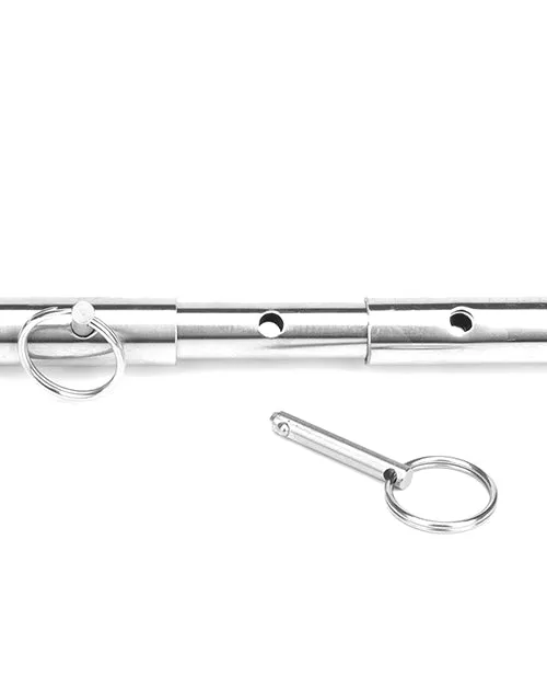 Couples Electric Hustler Lingerie Lux Fetish Expandable Spreader Bar Set 3547in W Detachable Leatherette Cuffs