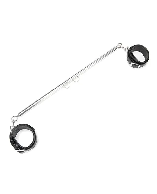 Couples Electric Hustler Lingerie Lux Fetish Expandable Spreader Bar Set 3547in W Detachable Leatherette Cuffs