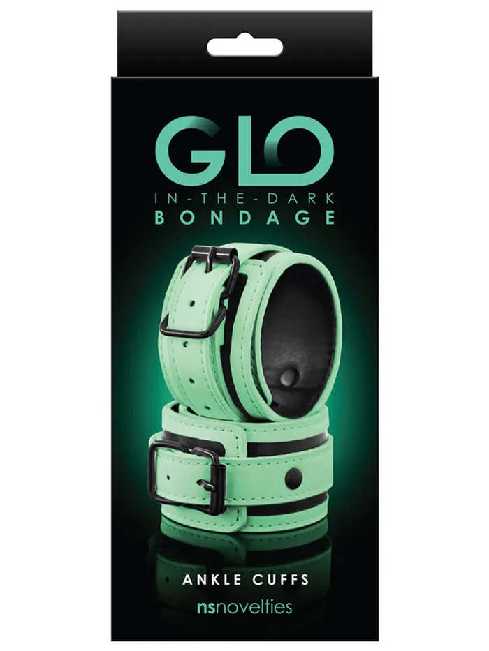 Couples GLO BONDAGE ANKLE CUFF GREEN NS NOVELTIES