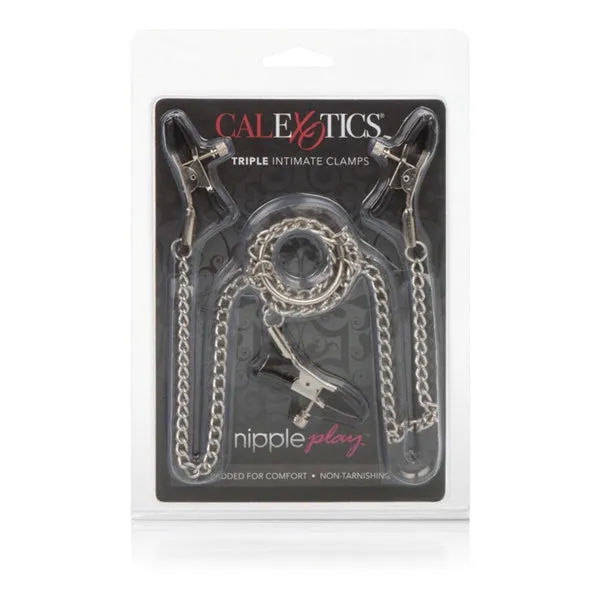 Couples Nipple Play Triple Intimate Clamps California Exotic Novelties