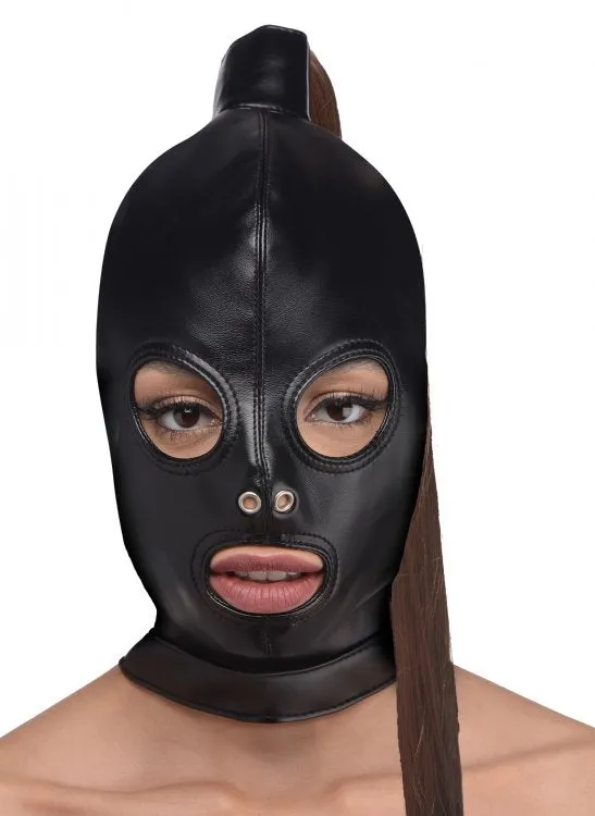 Couples XR Brands Strict Ponytail Bondage Hood