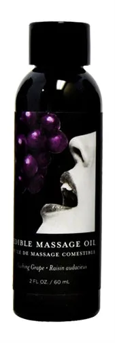 Edible Massage Oil Grape 2 Fl Oz Earthly Body Couples