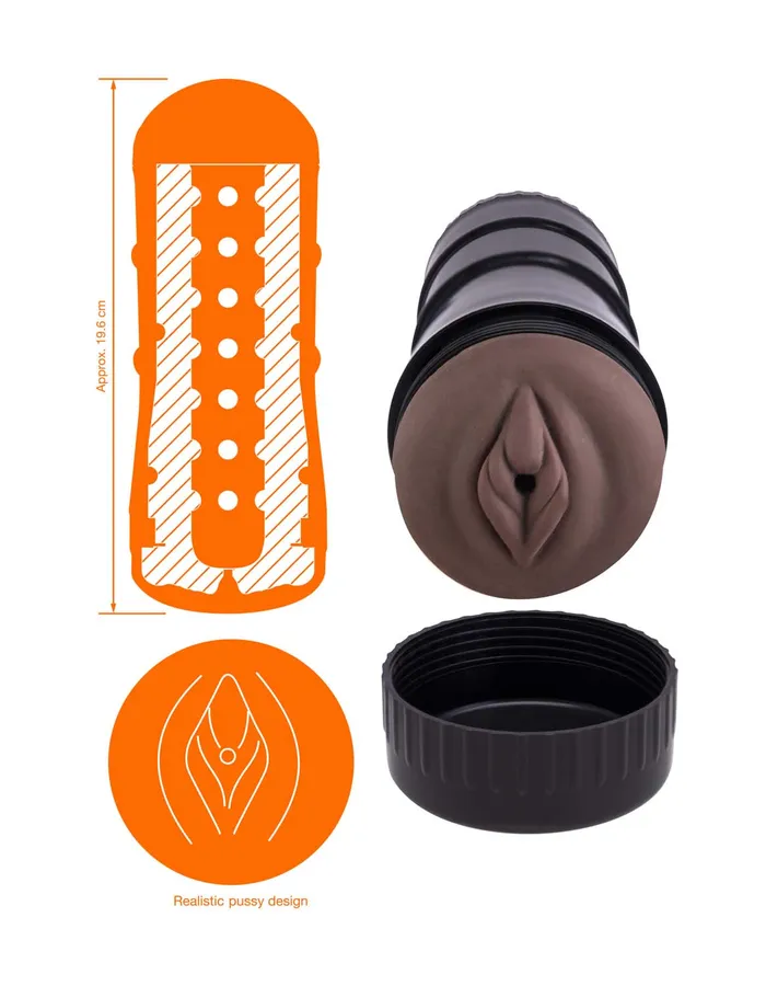Nasstoys Male Sex Toys Dee Lite Hand Pussy Dark Brown