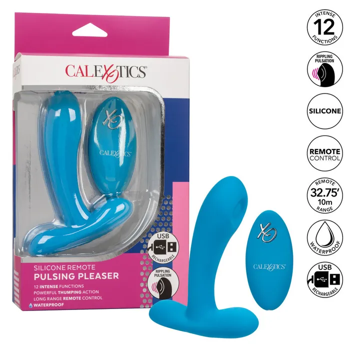 Remote Controlled Pulsing Pleaser Vibrator CalExotics Couples Remote Controlled Pulsing Pleaser Vibrator CalExotics Couples